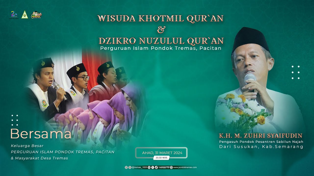 WISUDA KHOTMIL QUR`AN DAN DZIKRO NUZULUL QUR`AN PERGURUAN ISLAM PONDOK TREMAS, PACITAN