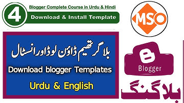 How to Download and Install blogger Custom Theme / Template | Blogger Templates | Blogger Course
