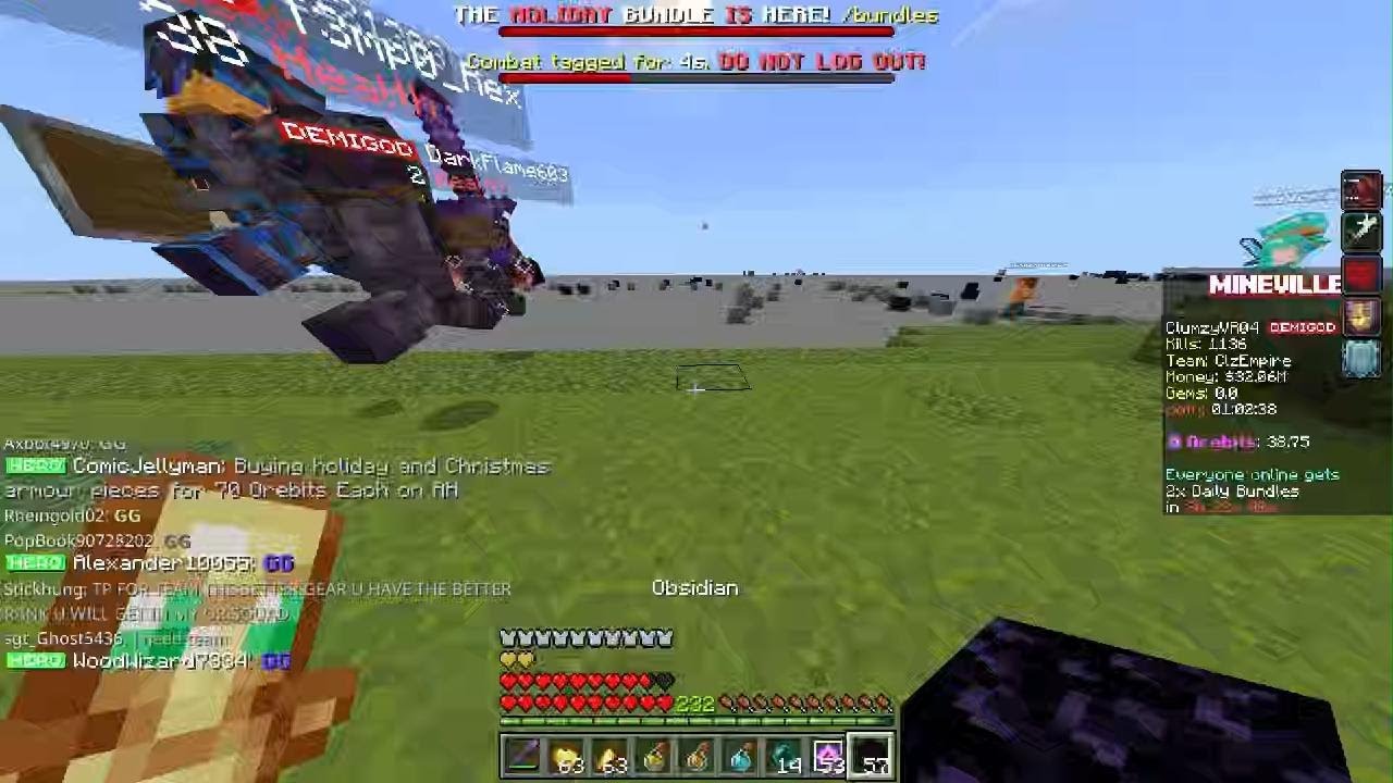 Mineville Lifesteal New Season PvP destroying Netherites