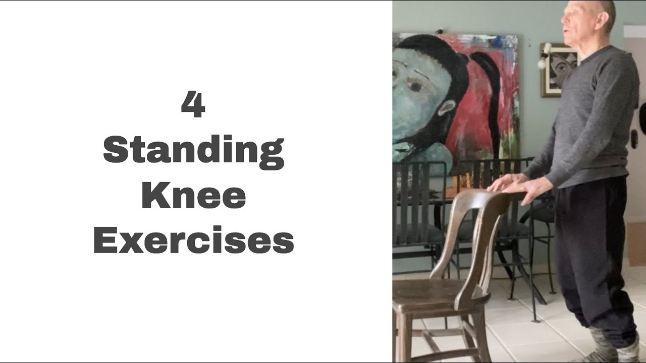 4 Standing Knee Exercises for Seniors YouTube