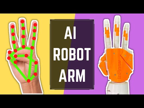 AI ROBOT ARM using Python Arduino OpenCV CVZone | Computer Vision