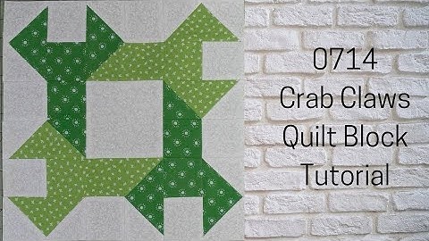 0714 Crab Claws Free Quilt Block Tutorial | Block of The Day 2023 | AccuQuilt | Carol Thelen