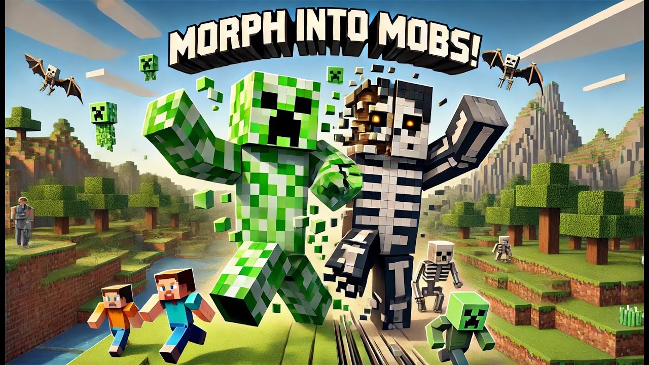 I Can Morph Into Any Minecraft Mob! - YouTube
