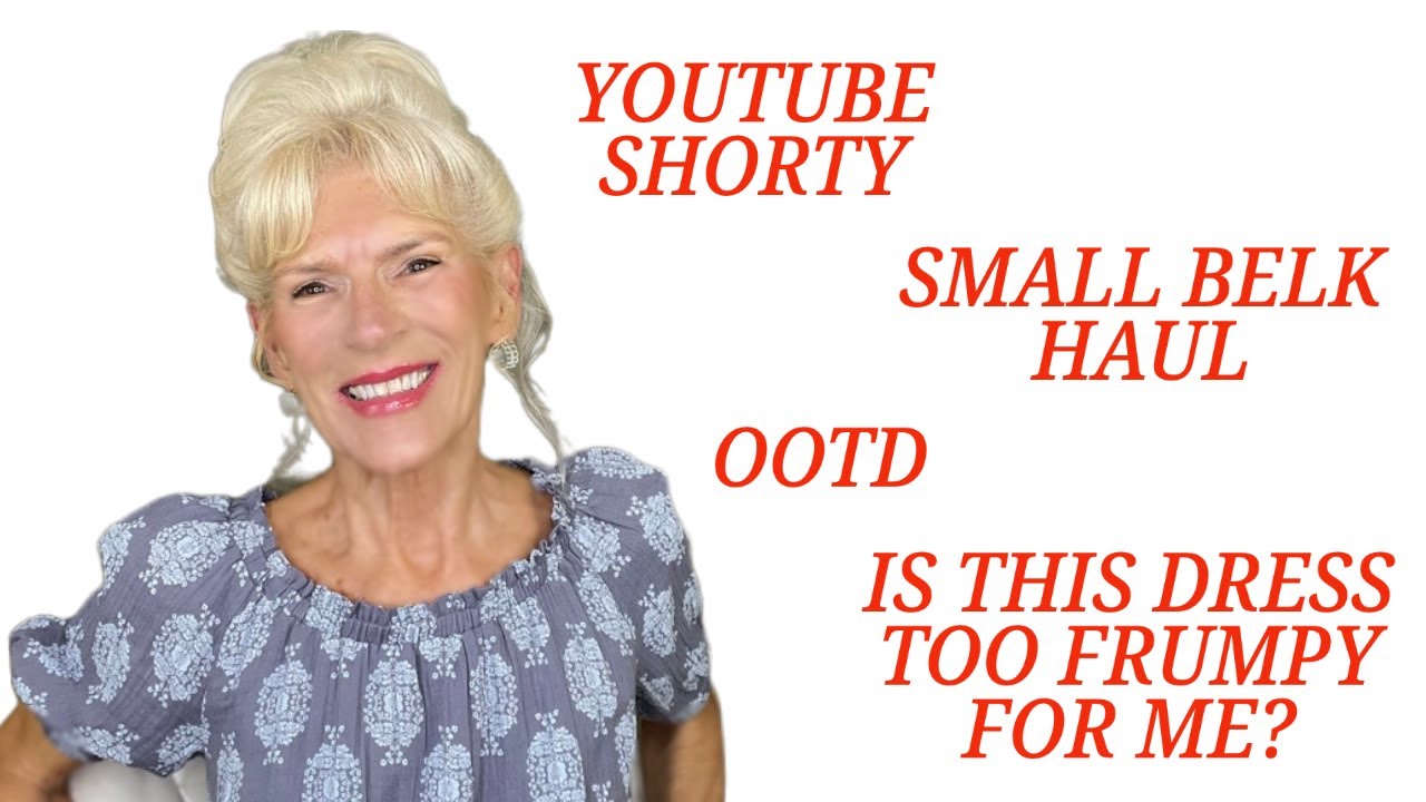 YOUTUBE SHORTY - SMALL BELK HAUL - OOTD - IS THIS DRESS TOO FRUMPY FOR ME?
