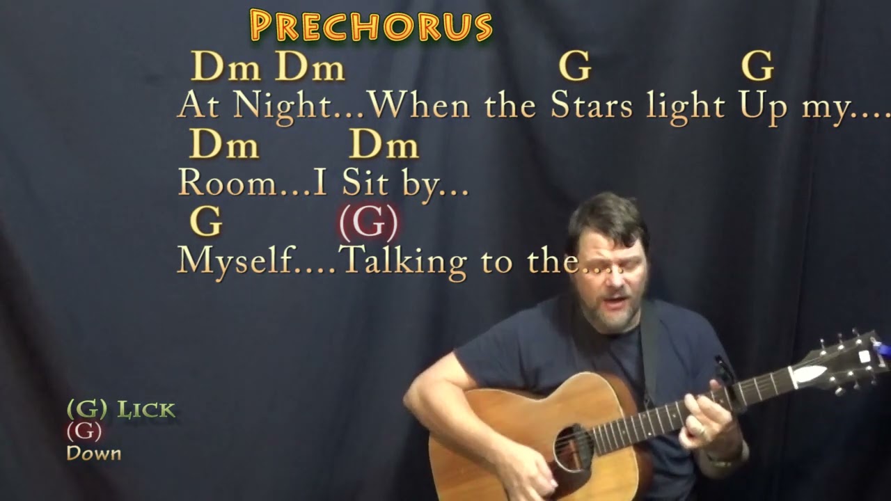 Talking To The Moon (Bruno Mars) Strum Guitar Cover Lesson with Chords/Lyrics - Capo 4th Fret