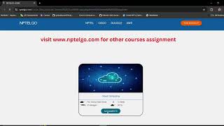 CLOUD COMPUTING || WEEK-2 || ASSIGNMENT - 2 || SOLUTION || NPTEL || JULY 2024