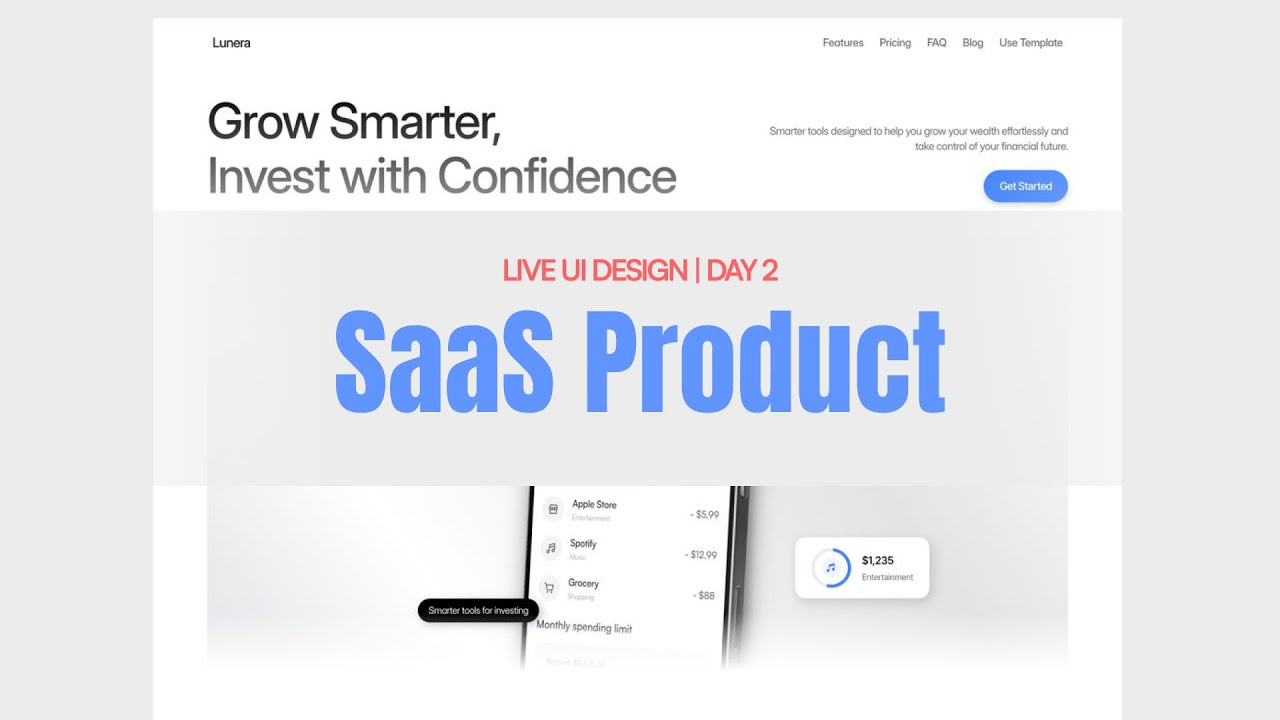Day 2: SaaS Landing Page Sections | UI Design Basics (Live)