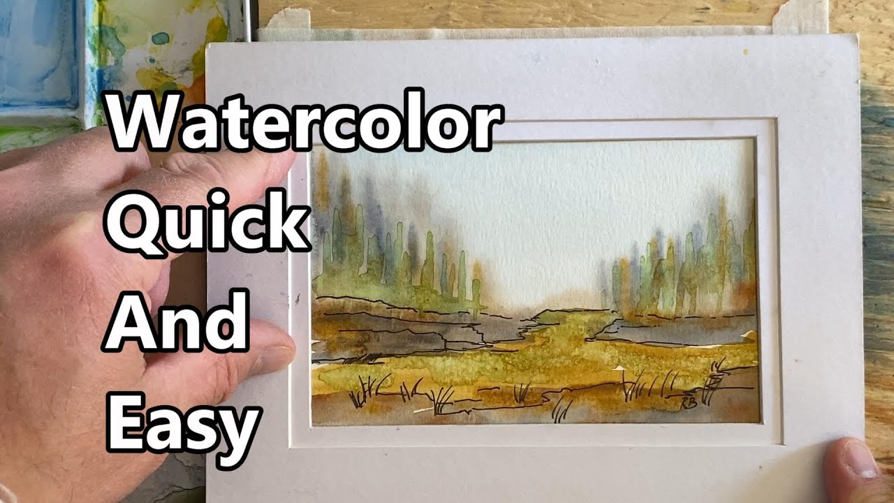 How To Paint A Watercolor Landscape, Watercolor Painting For Beginners ...
