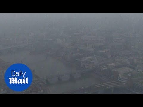 The 'view' from the Shard in London during the solar eclipse - Daily Mail