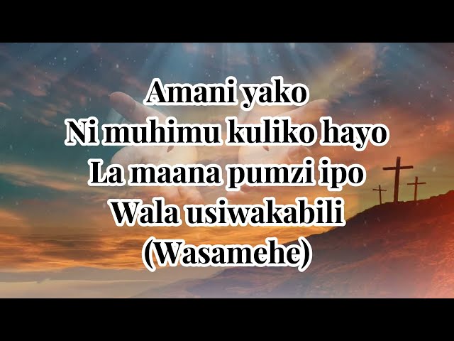 Wasamehe lyrics -- Joel Lwaga X Walter Chilambo class=