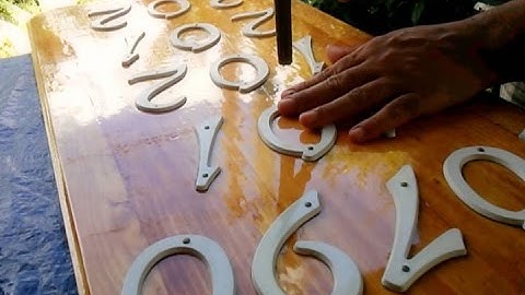 Address Sign Woodworking MAker ViDEo