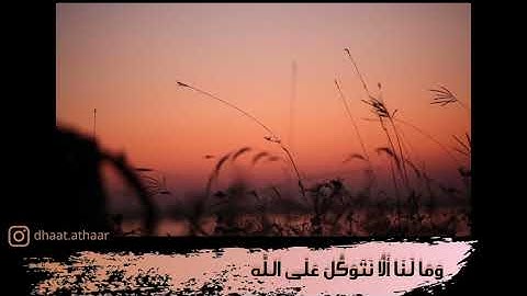 تلاوة لا توصف تقشعر لها الأبدان | وما لنا ألا نتوكل على الله | القارئ عبدالله القرافي