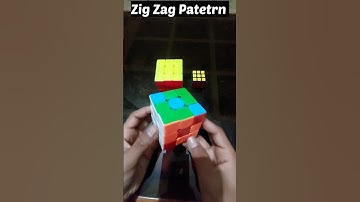 Zig Zag Pattern On Rubik
