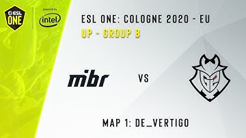 MIBR VS G2 | MAP 1 DE_VERTIGO | ESL ONE: COLOGNE 2020 | GROUP B - EU