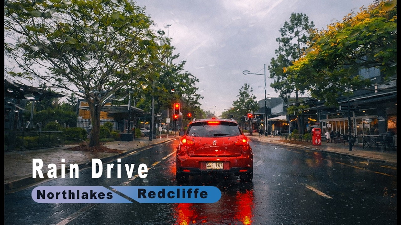 North Lakes → Redcliffe | Rainy Coastal Drive 4K