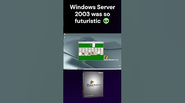 Windows Server 2003 was so futuristic!