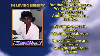 Anne Prospere memorial