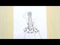 How to draw a beautiful girl. pencil sketche for beginner. (تعلم رسم فتاة بطريقة سهلة خطوة بخطوة)