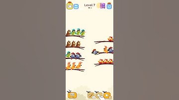 Bird sort color // level 7 // #shorts #games
