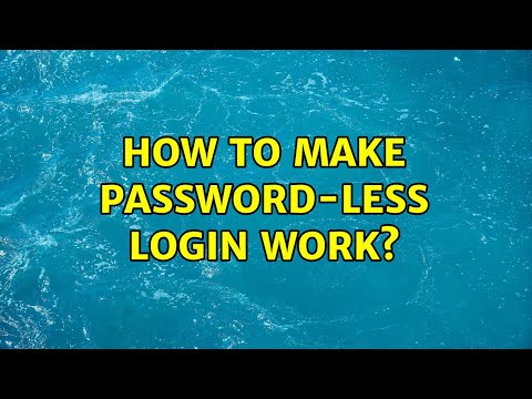 How to make password-less login work? (4 Solutions!!)