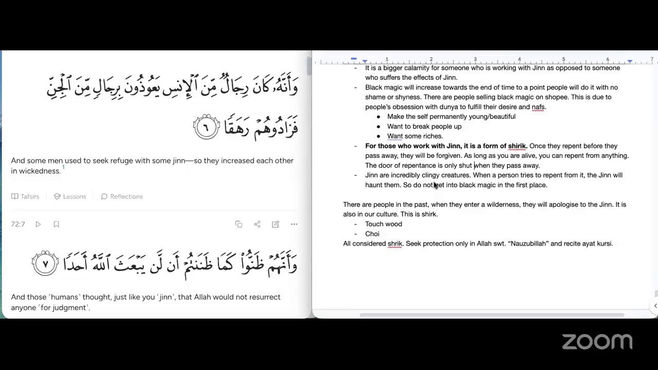 Explanation of Juz 29 - Episode 107 - Surah Jinn