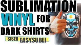 BEST way to Sublimate on Black Shirts without Bleach! 😲 