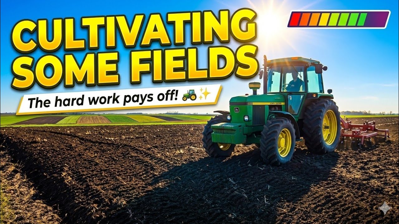 Cultivating some fields using the HD818 from VectorAGR