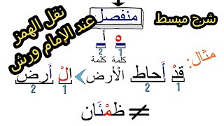 شرح  مبسط للهمز المفرد/ قاعدة نقل الهمز إلى الساكن قبله عند الإمام ورش