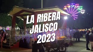 Así luce la plaza de la Ribera, Jalisco en la fiesta 2023