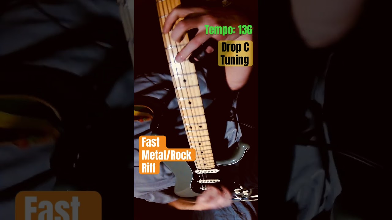 Metal/Rock/Punk Riff - Fast, 136bpm Drop C Tuning 
