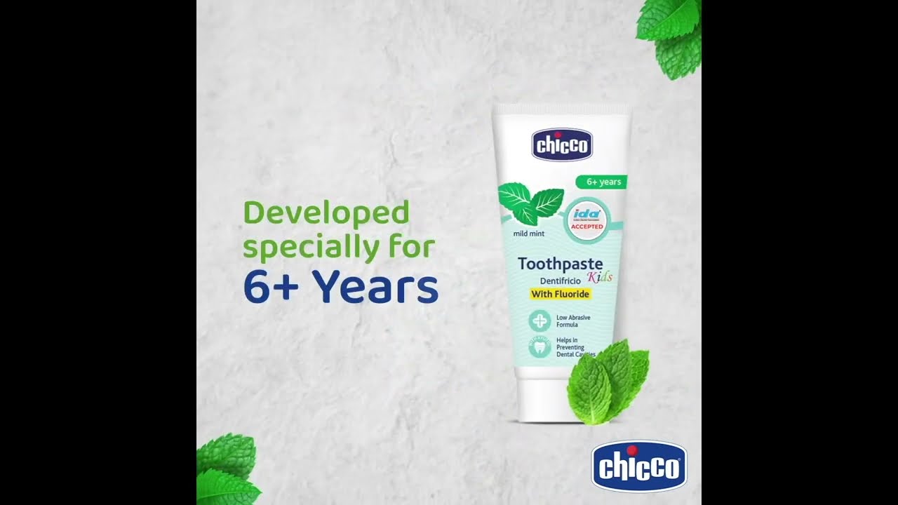 Chicco Mild Mint Toothpaste | Cute Smiles Today, Healthy Teeth Tomorrow | Chicco India