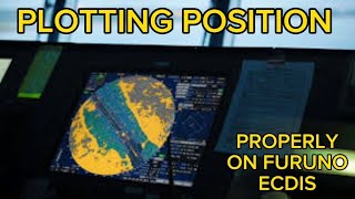 How to plot the position on Furuno ECDIS