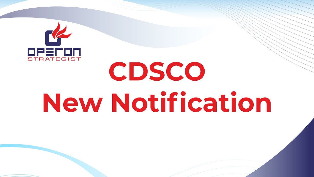 CDSCO Notification for Class A Nonsterile and Non measuring medical