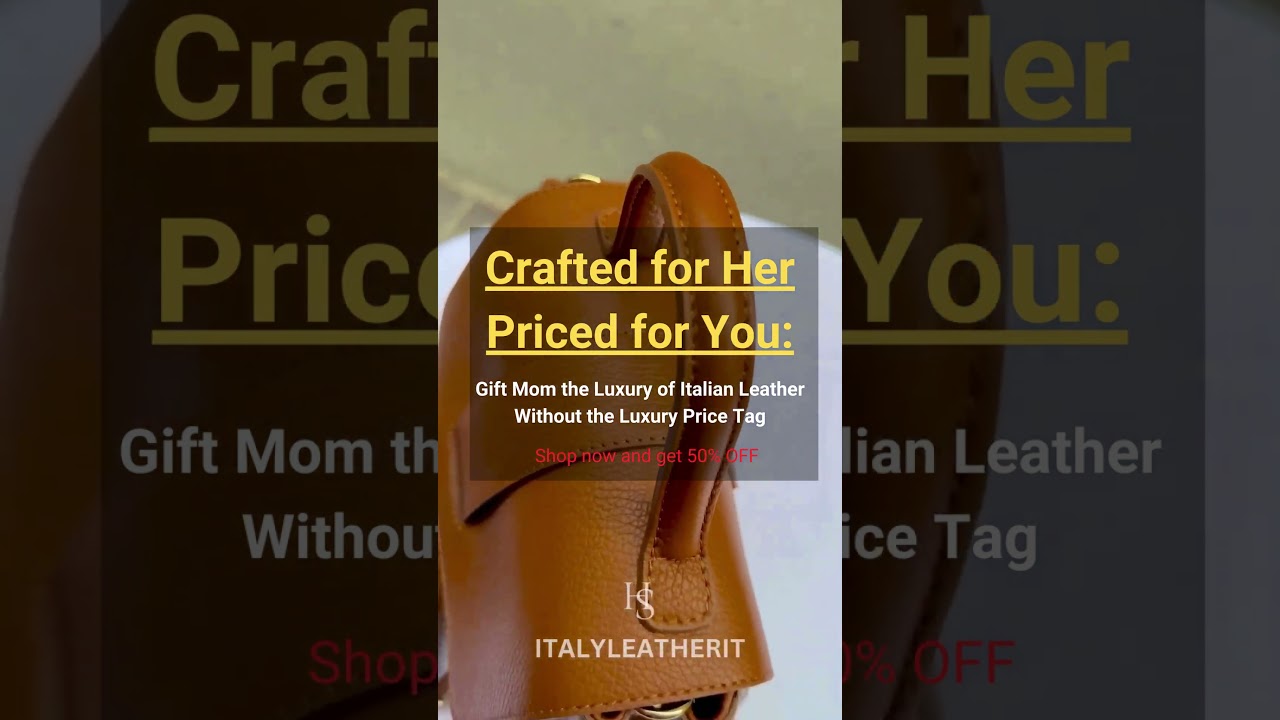 Italian Handmade Leather Tote Bag, tailored for Mother's Day:
