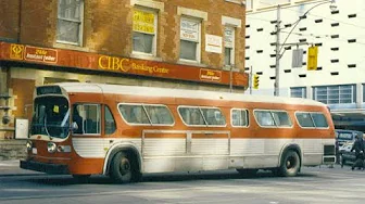 TTC GM New Look Fishbowl Model T6H 5305 Bus #7523 - Final Farewell Tour of Toronto