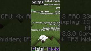 1 jour 1 mod 2 sodium lithium #minecraft #minecraftshorts #mods #fyp