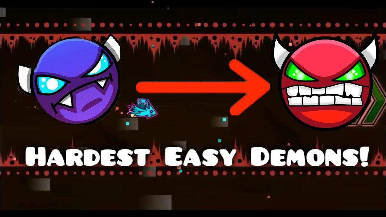 Top 5 Hardest Easy Demons in Geometry Dash | Geometry Dash 2.11 - YouTube