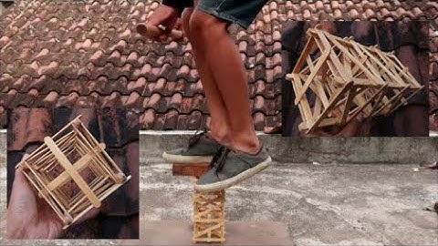 How to make a strong tower using popsicle sticks