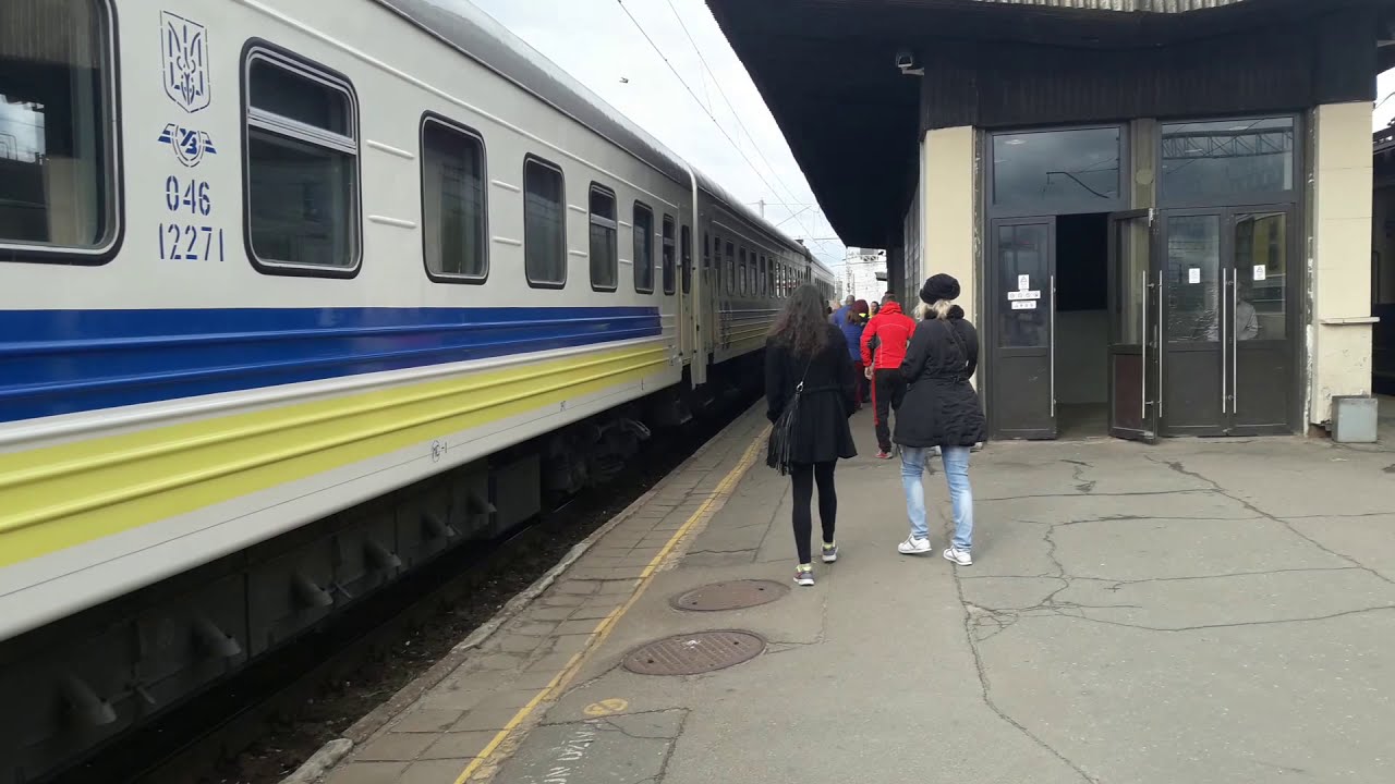 International trains in Riga station, Latvia / Международные поезда в Риге