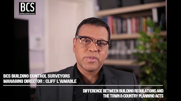 Difference between Building Regulations & The Town and Country Planning Acts