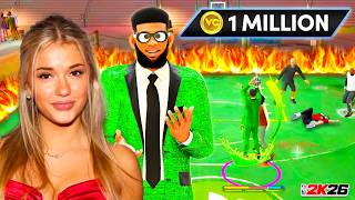 I WENT STREAK HUNTING WITH THE #1 MOST COMP GIRL ON 2K AND WON 1 MILLION VC ON NBA 2K26!
