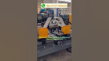 Automatic stainless steel double head chamfering machine