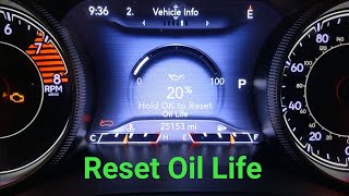 How To Reset The Oil Life For A 2020 Jeep Cherokee KL