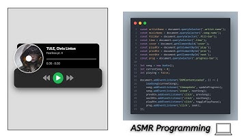 ASMR Programming | Creating a Mini Music Player with HTML, CSS, & JavaScript | No Talking