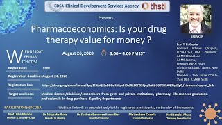 LIVE _ Pharmacoeconomics: Is your drug therapy value for money