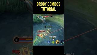 ✅ BRODY COMBOS TUTORIAL #mlbb #mobilelegend#brody