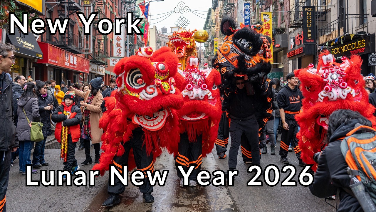 New York City: Chinese New Year 2026, Chinatown, Year of the Horse 🐴 | 4K