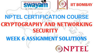 Cryptography and Network Security | NPTEL | Week 6 | Assignment Solution | Jan 2021 |