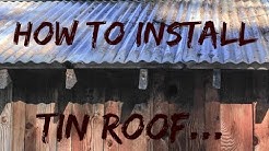 DIY Home Build: Best Way To Install Corrugated Tin On A House Pt 1 