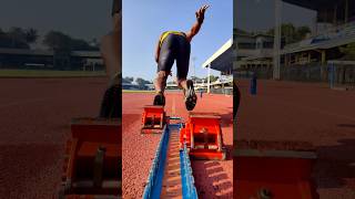 100m Block Start Release | Running from block 💯🇱🇰 #shorts